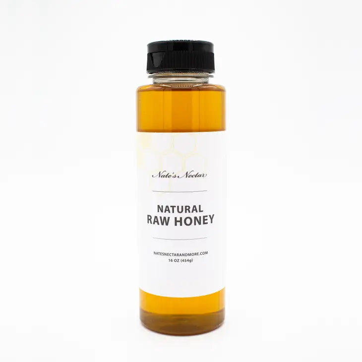 16oz Local Raw Honey - Nate's Nectar