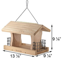 Load image into Gallery viewer, Deluxe Cedar Bird Feeder