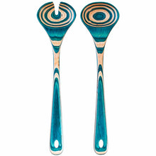 Load image into Gallery viewer, Birch Wood Salad Serving Utensil Set
