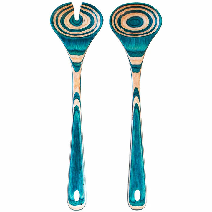Birch Wood Salad Serving Utensil Set
