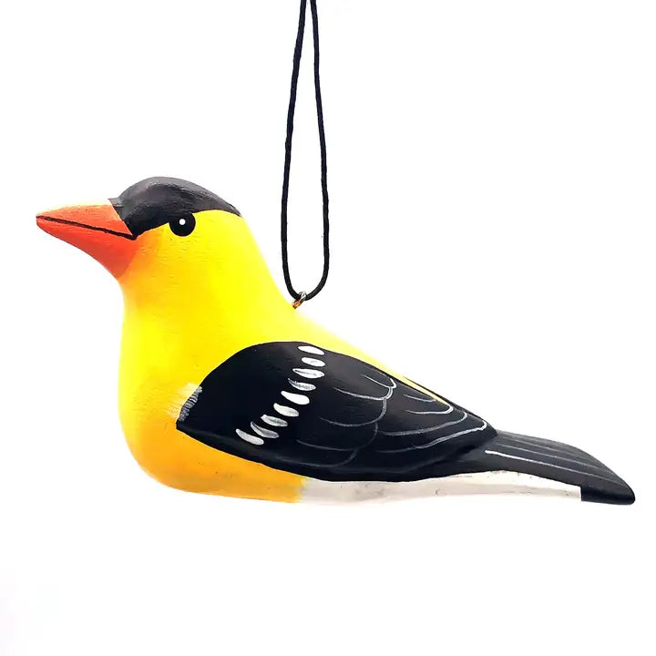 Goldfinch Balsa Wood Ornament