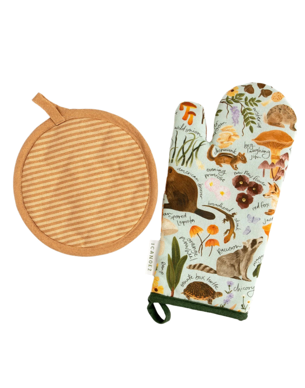 Flora and Fauna Pot Holder Set
