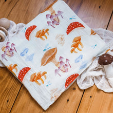Load image into Gallery viewer, Mushrooms Baby Swaddle
