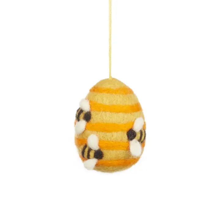 Felt Busy Beehive Ornament