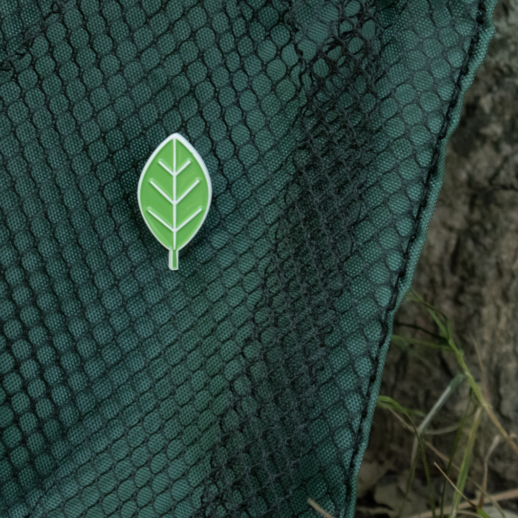 CNC Soft Enamel Pin - Beech Leaf