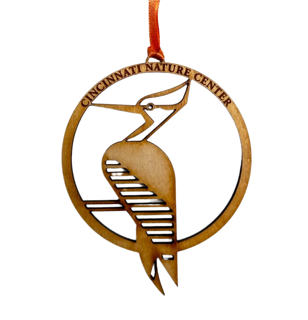 CNC Pileated Woodpecker Ornament