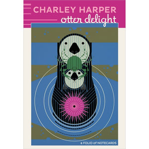 Charley Harper - Otter Delight - Notecard Folio