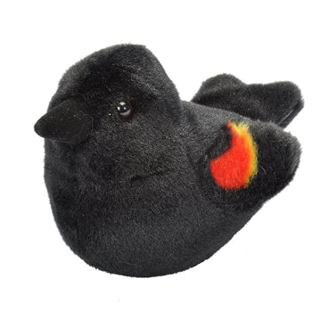 Red Winged Blackbird Plush Bird