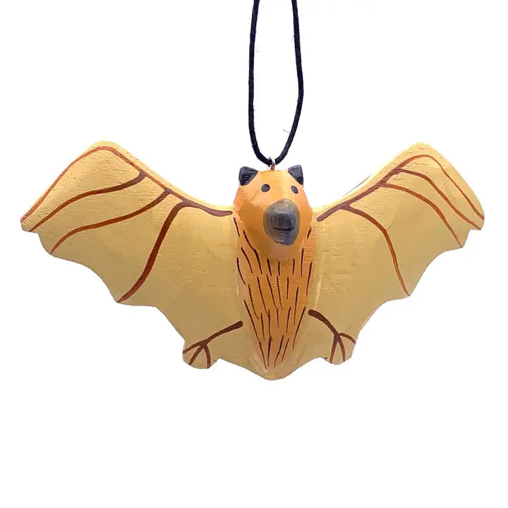 Little Brown Bat Balsa Wood Ornament
