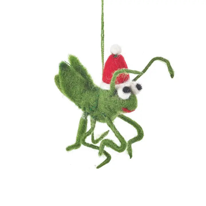 Felt Christmas Cricket Ornament