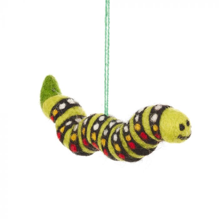 Felt Caterpillar Ornament