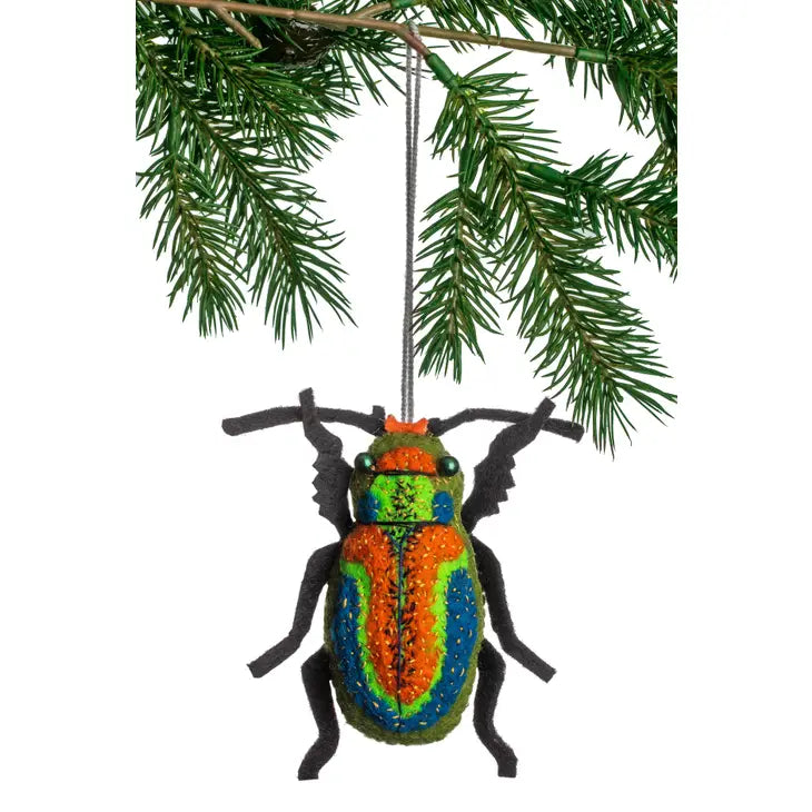 Felt Beetle Ornament