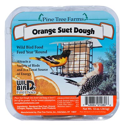 Orange Dough Suet Cake - Case of 12 (Delivery Only)