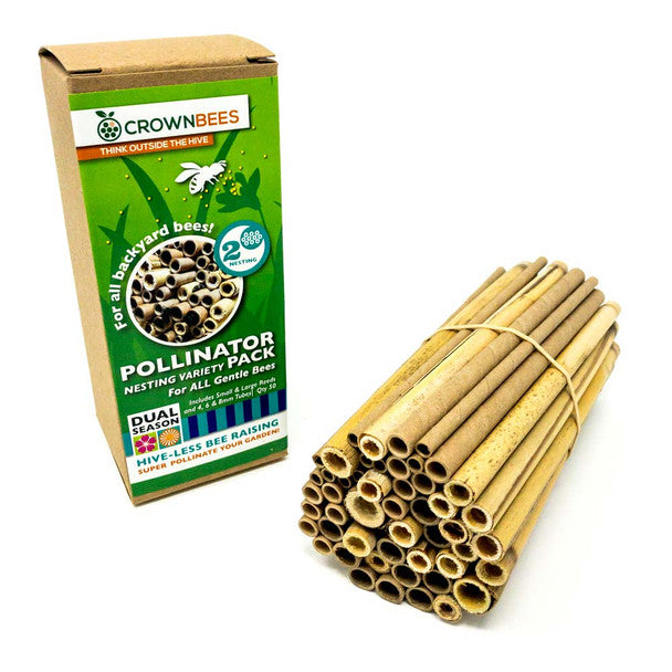Natural and Cardboard Bee Tubes - Pollinator Pack