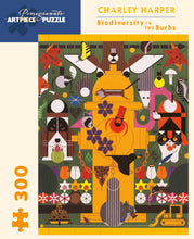 Load image into Gallery viewer, Charley Harper - Biodiversity in the Burbs - 300 Piece Jigsaw Puzzle

