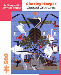 Charley Harper - Coastal Creatures - 500 Piece Jigsaw Puzzle