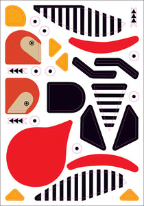 Charley Harper - Sticky Birds: An Animal Sticker Kit