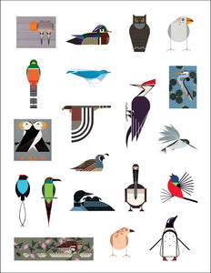Charley Harper - Birds - Sticker Book