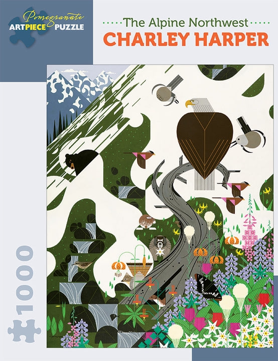 Charley Harper Sierra Range 1000 Piece Jigsaw Puzzle