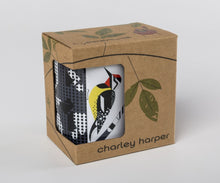 Load image into Gallery viewer, Charley Harper - Yellow-Bellied Sapsucker - Grande Mug
