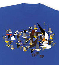 Load image into Gallery viewer, Charley Harper - Mystery of the Missing Migrants - T-Shirt

